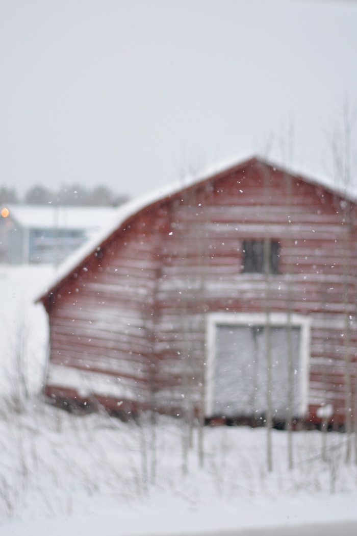 Loge snöfall 