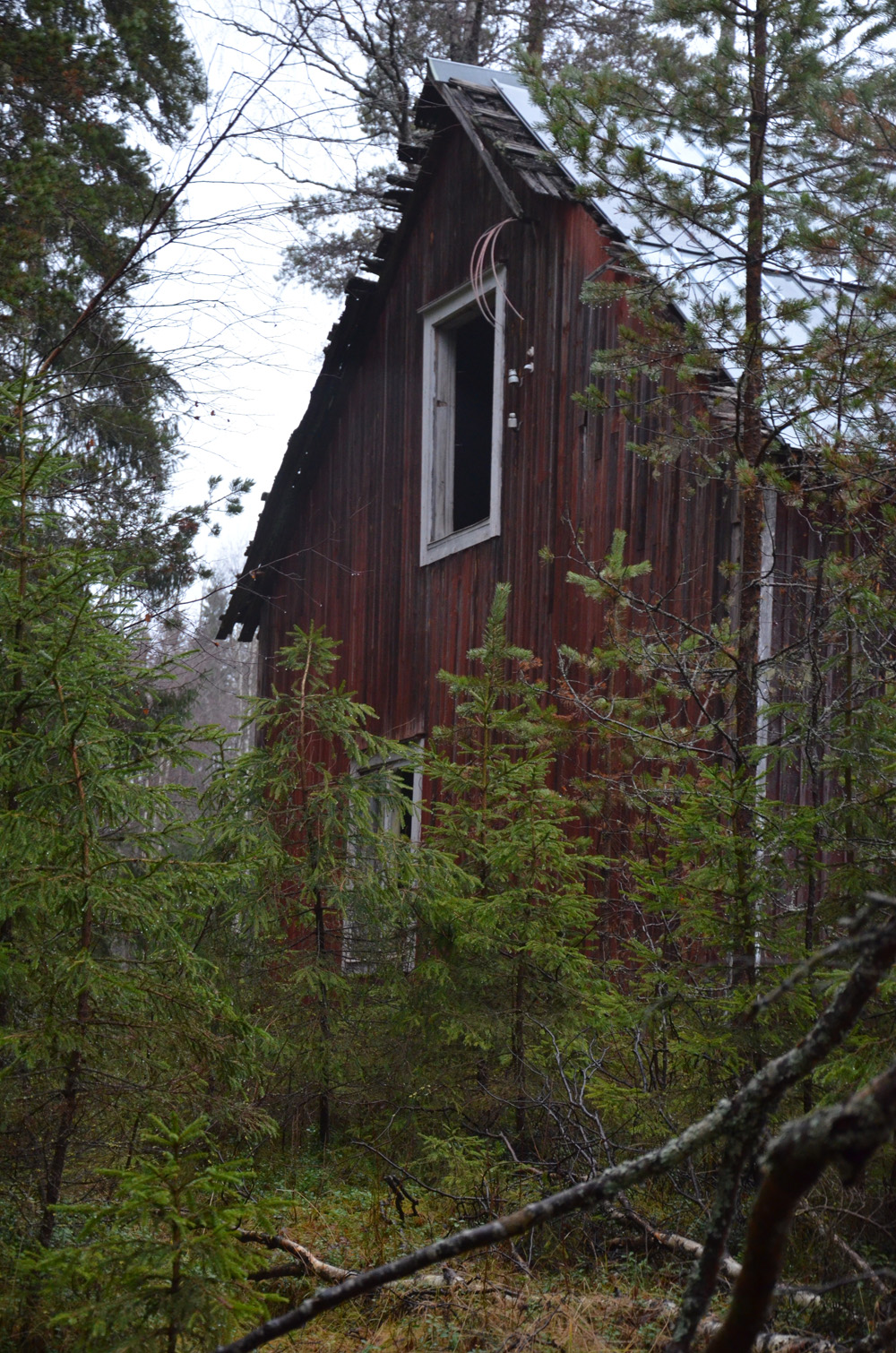 övergivet hus